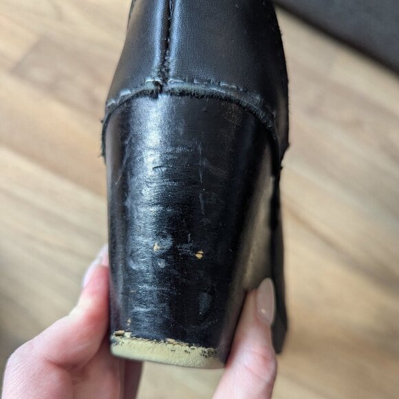 No. 6 Store Leather Clog Boots | Handmade Classic | Black - Picture 12 of 13